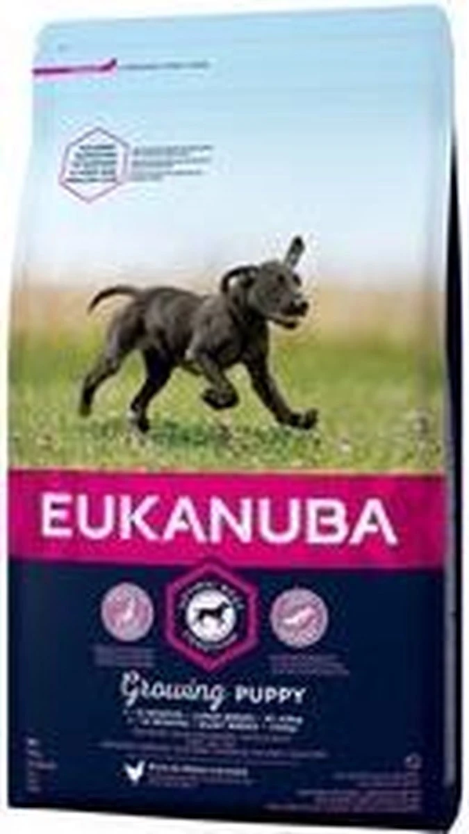 Eukanuba Dog Puppy & Junior - Grote Rassen - Kip - Droogvoer - 12 Kg 8 Eukanuba Dog Puppy & Junior - Grote Rassen - Kip - Droogvoer - 12 Kg - Afbeelding 8