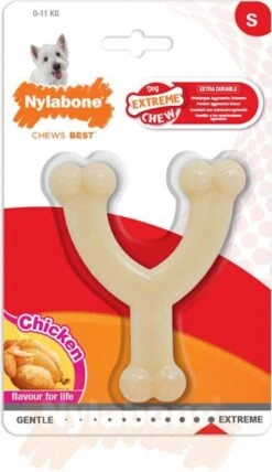 Nylabone Extreme Kauwbot Vorkbeen - Voor De Krachtigste Kauwers - Bizon Of Kipsmaak - S/M/L - Smaak: Bizon, Maat: Large -Dieren Product Winkel 692x1200 4