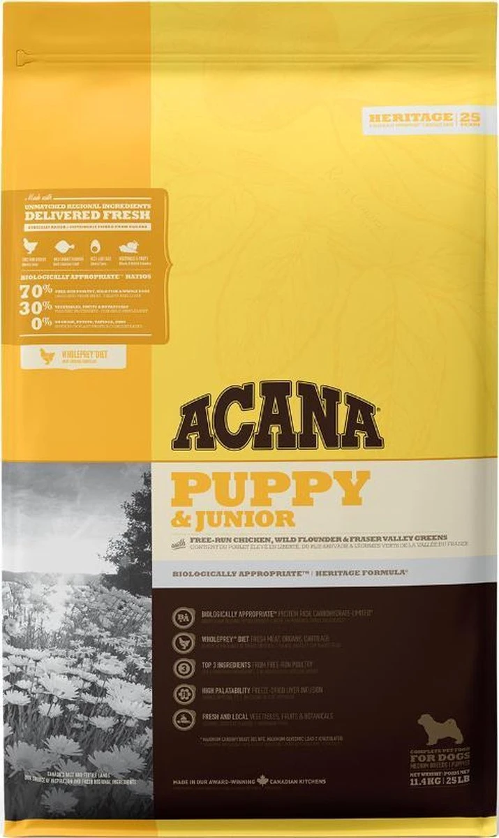 Acana Heritage Puppy Junior 19 Acana Heritage Puppy Junior - Afbeelding 19