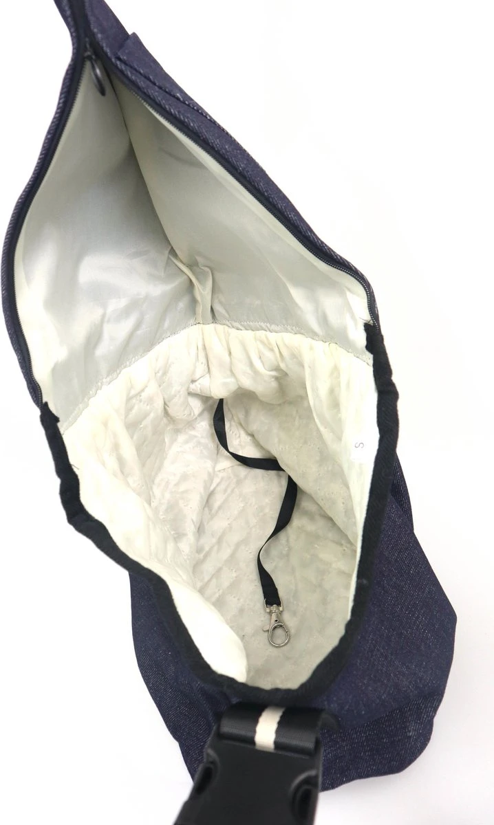 Dogs&Co Draagtas Hond - Denim Blauw - Hondentas 64x45 Cm 3 Dogs&Co Draagtas Hond - Denim Blauw - Hondentas 64x45 Cm - Afbeelding 3