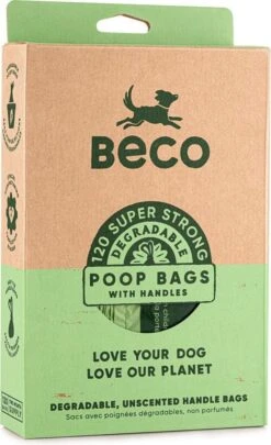 Extra Grote En Sterke Poepzakjes Met Hengsel - 33 X18 Cm - 120 Stuks Per Verpakking - Beco Poop Bags - 120 Stuks -Dieren Product Winkel 731x1200 2