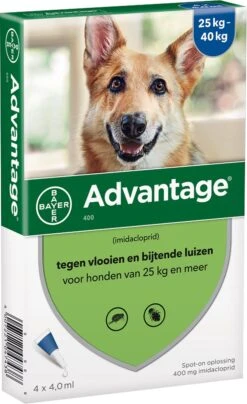 Bayer Anti Vlooienmiddel Advantage 400 25 - 40 Kg - 4 Pipetten -Dieren Product Winkel 734x1200 7