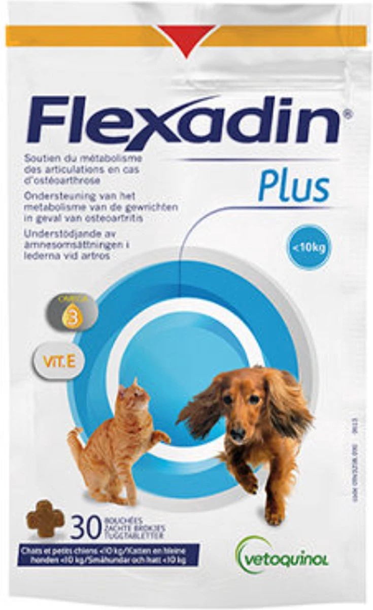 Flexadin Gewricht Supplement Flexadin Plus Kleine Hond En Kat - 90 Brokjes 1 Flexadin Gewricht Supplement Flexadin Plus Kleine Hond En Kat - 90 Brokjes
