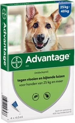 Bayer Anti Vlooienmiddel Advantage 400 25 - 40 Kg - 4 Pipetten -Dieren Product Winkel 738x1200 2