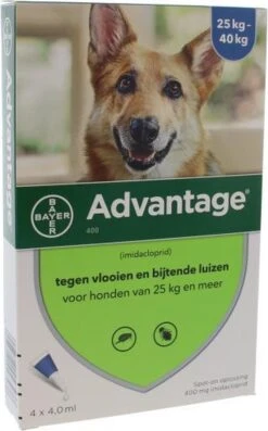 Bayer Anti Vlooienmiddel Advantage 400 25 - 40 Kg - 4 Pipetten -Dieren Product Winkel 746x1200 5