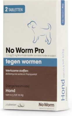Emax Exil No Worm Pro - Puppy - 2 Tabletten -Dieren Product Winkel 749x1200
