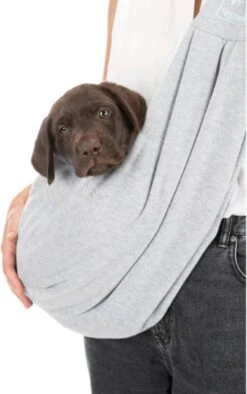 Trixie Junior Hondentas Buikdrager Lichtgrijs / Mintgroen - 60X22X20 CM -Dieren Product Winkel 753x1200 2