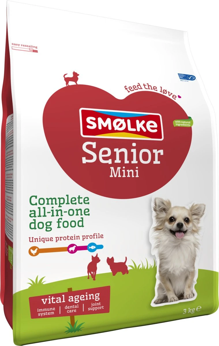 Smolke Senior Mini - Kip - Hondenvoer - 3 Kg 13 Smolke Senior Mini - Kip - Hondenvoer - 3 Kg - Afbeelding 13