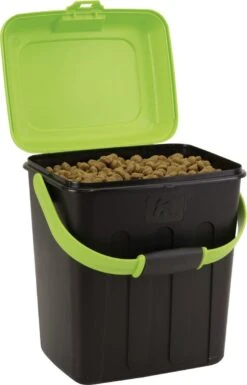 Maelson Dry Box - Voedselcontainer Zwart Groen Met Bijgeleverd Schepje - Bewaarbox In 4 Maten Van 7,5 Kg Tot 20 Kg - Maelson Dry Box 3 Zonder Schepje -Dieren Product Winkel 770x1200 4