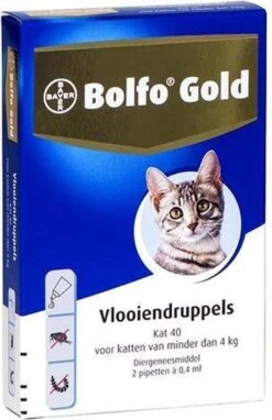 Bayer Bolfo Gold 80 Anti Vlooienmiddel - Kat - > 4 Kg - 4 Pipetten -Dieren Product Winkel 776x1200 1