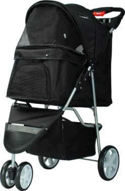 Cabino Inklapbare Hondenbuggy Lars - Zwart