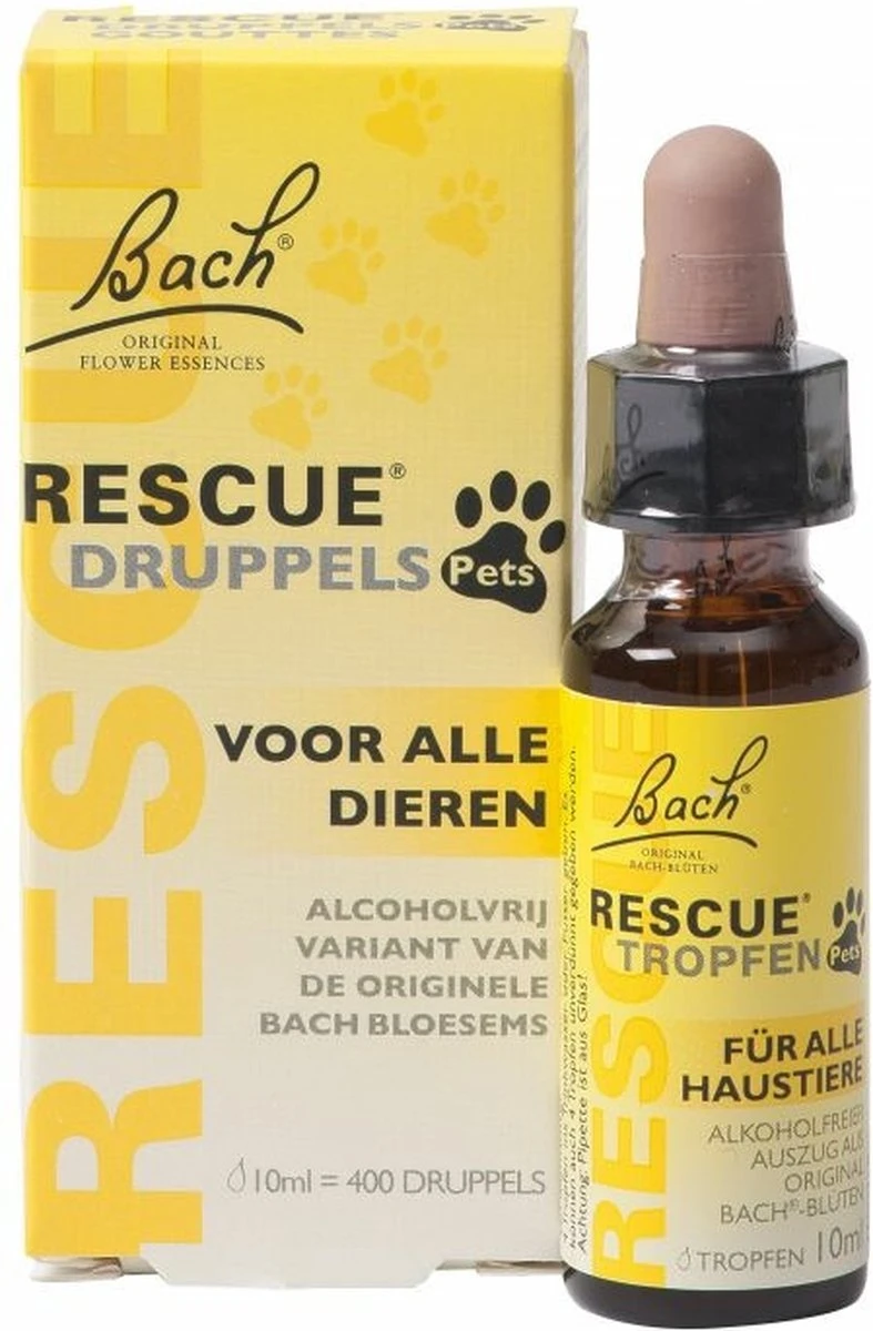 Bach Rescue Remedy Pets Druppels - Dieren Antistressmiddel - 10 Ml 1 Bach Rescue Remedy Pets Druppels - Dieren Antistressmiddel - 10 Ml