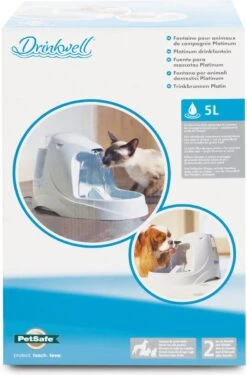 Petsafe Drinkwell Platinum - Drinkfontein - 5 L -Dieren Product Winkel 790x1200 1
