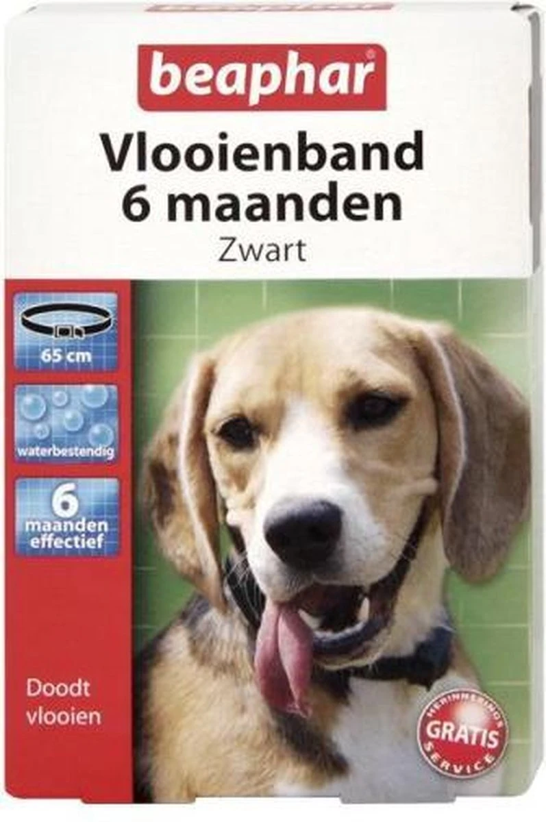 Beaphar Vlooienband Hond - Zwart - 1 Stuk 2 Beaphar Vlooienband Hond - Zwart - 1 Stuk - Afbeelding 2