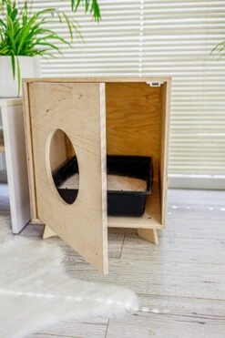 Catandwood Kattenhuis - Kattenbakcontainer - Kattenbak Ombouw - Hout 12 Catandwood Kattenhuis - Kattenbakcontainer - Kattenbak Ombouw - Hout -Dieren Product Winkel 799x1200 10