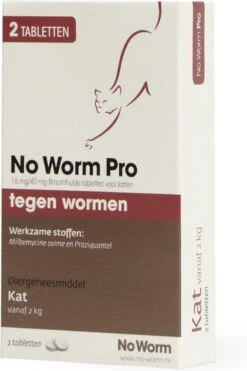 Exil No Worm Pro - Kat - 2 Tabletten -Dieren Product Winkel 799x1200