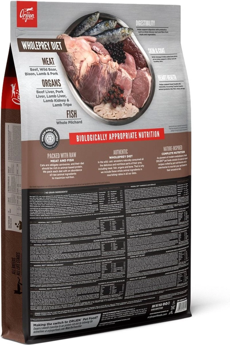 Orijen Regional Red Cat - Kattenvoer - 5.4 Kg 9 Orijen Regional Red Cat - Kattenvoer - 5.4 Kg - Afbeelding 9