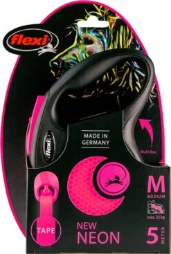 Flexi Rollijn New Neon - Roze - M -Dieren Product Winkel 807x1200 2