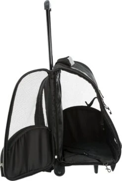 Trixie Reismand Trolley Zwart / Grijs - 36X27X50 CM -Dieren Product Winkel 809x1200 3