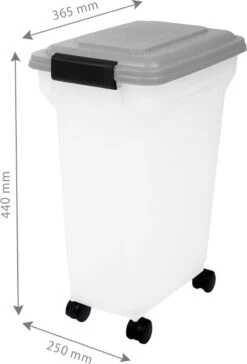 Iris Ohyama Air Tight Food Container ATS-M - Kunststof- 20 Liter - Transparant/Grijs - Met Schepje 7 Iris Ohyama Air Tight Food Container ATS-M - Kunststof- 20 Liter - Transparant/Grijs - Met Schepje -Dieren Product Winkel 814x1200 13