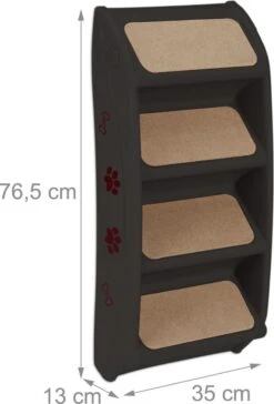 Relaxdays Hondentrap Auto - Inklapbaar - Opstapje Voor Honden - 4 Treden - Trapje Hond - Zwart -Dieren Product Winkel 815x1200 3
