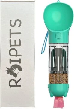 Merkloos 3 In 1 Honden Drinkfles - 350ml - Incl. Poepzakjes & Polsband- Lek Vrij - Voor Onderweg - Honden Bidon - Waterfles -Dieren Product Winkel 817x1200 1