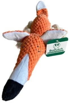 BoDutch Honden Knuffel - Vos - Puppyknuffel - Knisperoortjes - Met Piep - Oranje - 36 Cm - Hondenspeelgoed -Dieren Product Winkel 819x1200 5