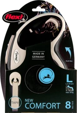 Flexi Rollijn New Comfort Tape L 8 M - Hondenriem - Zwart&Lichtgrijs -Dieren Product Winkel 821x1200 2