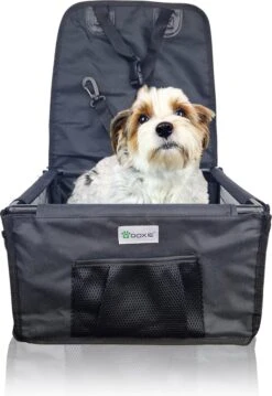 Doxie® Autostoel Hond – Extra Stevig – 40 X 40 Cm – Inclusief Autogordel En Opbergtas – Zwart