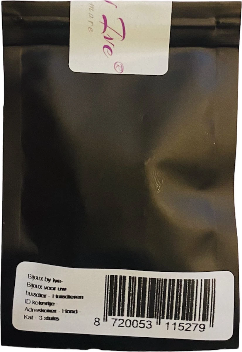 Bijoux By Ive - Bijoux Voor Uw Huisdier - Huisdieren ID Kokertje - Adreskoker - Hond - Kat - 3 Stuks 4 Bijoux By Ive - Bijoux Voor Uw Huisdier - Huisdieren ID Kokertje - Adreskoker - Hond - Kat - 3 Stuks - Afbeelding 4