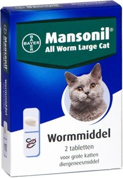 Mansonil All Worm Large Cat Ontworming - Grote Kat - 2 Tabletten -Dieren Product Winkel 827x1200