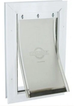 Staywell 620 Hondenluik - Aluminium - Wit -Dieren Product Winkel 838x1200 1