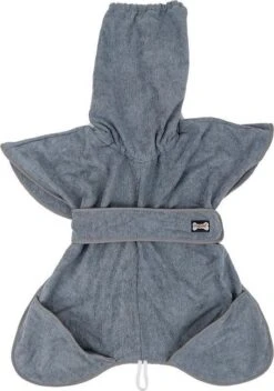 Super Absorberende Honden Badjas Grijs Maat L -Dieren Product Winkel 842x1200