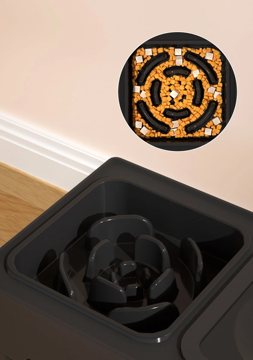 Voerbak Hond - Anti Schrokbak Hond - In Hoogte Verstelbaar - Hondenvoerbak - Voerbak Hond Met Standaard - Voerbak Dubbel - Drinkbak Hond - Honden - Kattenbak - Slow Feeder - Hond - Kat - Hondenmand - Hondenvoer - Kattenvoer - Zwart 3 Voerbak Hond - Anti Schrokbak Hond - In Hoogte Verstelbaar - Hondenvoerbak - Voerbak Hond Met Standaard - Voerbak Dubbel - Drinkbak Hond - Honden - Kattenbak - Slow Feeder - Hond - Kat - Hondenmand - Hondenvoer - Kattenvoer - Zwart - Afbeelding 3