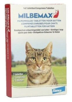 Milbemax Kat Ontwormingsmiddel 2 Tabletten -Dieren Product Winkel 846x1200