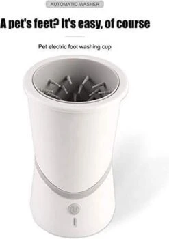 Merkloos Elektrische Hondenpootreiniger Draagbare Pet Voetenreinigingsborstel Zuigerkom Hondenvoetenreiniger Wasmachine Zachte Siliconenborstels Voor Modderige Poten Oplaadbare USB -Dieren Product Winkel 846x1200 4