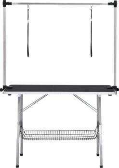VIDAXL Hondentrimtafel Verstelbaar Met 2 Lussen En Opbergschap -Dieren Product Winkel 852x1200 3