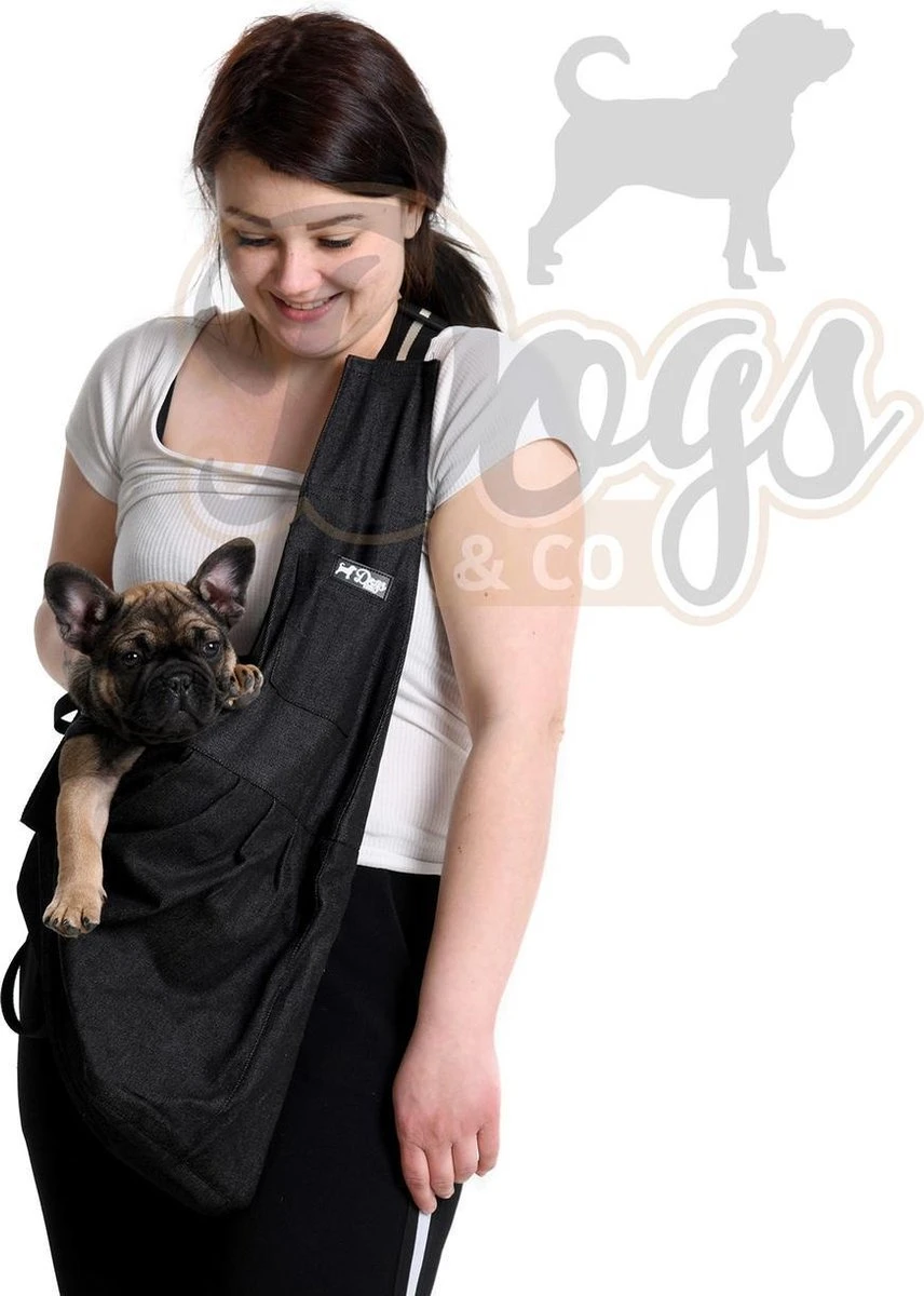Dogs&Co Draagtas Hond - Denim Blauw - Hondentas 64x45 Cm 4 Dogs&Co Draagtas Hond - Denim Blauw - Hondentas 64x45 Cm - Afbeelding 4