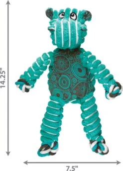 Kong Floppy Knots - M/L - Nijlpaard - Hondenspeelgoed - Groen/ Blauw - 36 X 19 X 8 Cm -Dieren Product Winkel 862x1200 10