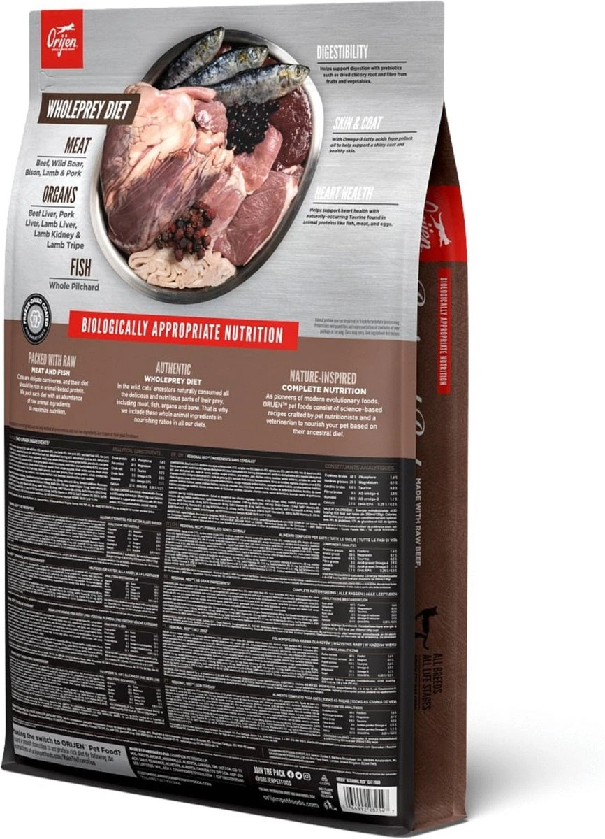 Orijen Regional Red Cat - Kattenvoer - 5.4 Kg 5 Orijen Regional Red Cat - Kattenvoer - 5.4 Kg - Afbeelding 5