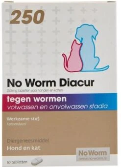 No Worm Diacur 500 Ontworming Hond En Kat 10 Tabletten -Dieren Product Winkel 867x1200 3