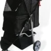 Topmast Modern - Hondenbuggy - Zwart - Inklapbare - 3 Wielen - Comfort Buggy