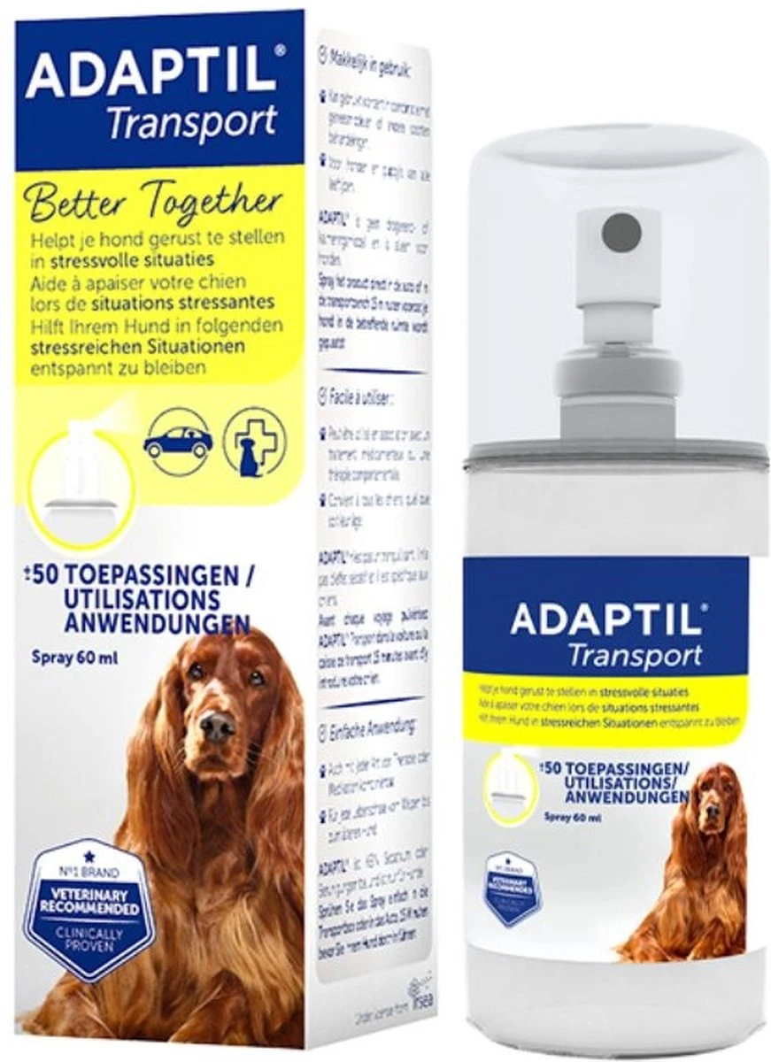 Adaptil Antistressmiddel - Transport Spray Hond - 20 Ml 2 Adaptil Antistressmiddel - Transport Spray Hond - 20 Ml - Afbeelding 2