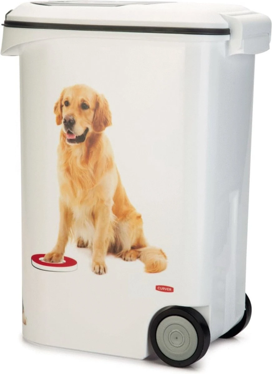 Curver Voedselcontainer Hond Wit 20kg 2 Curver Voedselcontainer Hond Wit 20kg - Afbeelding 2