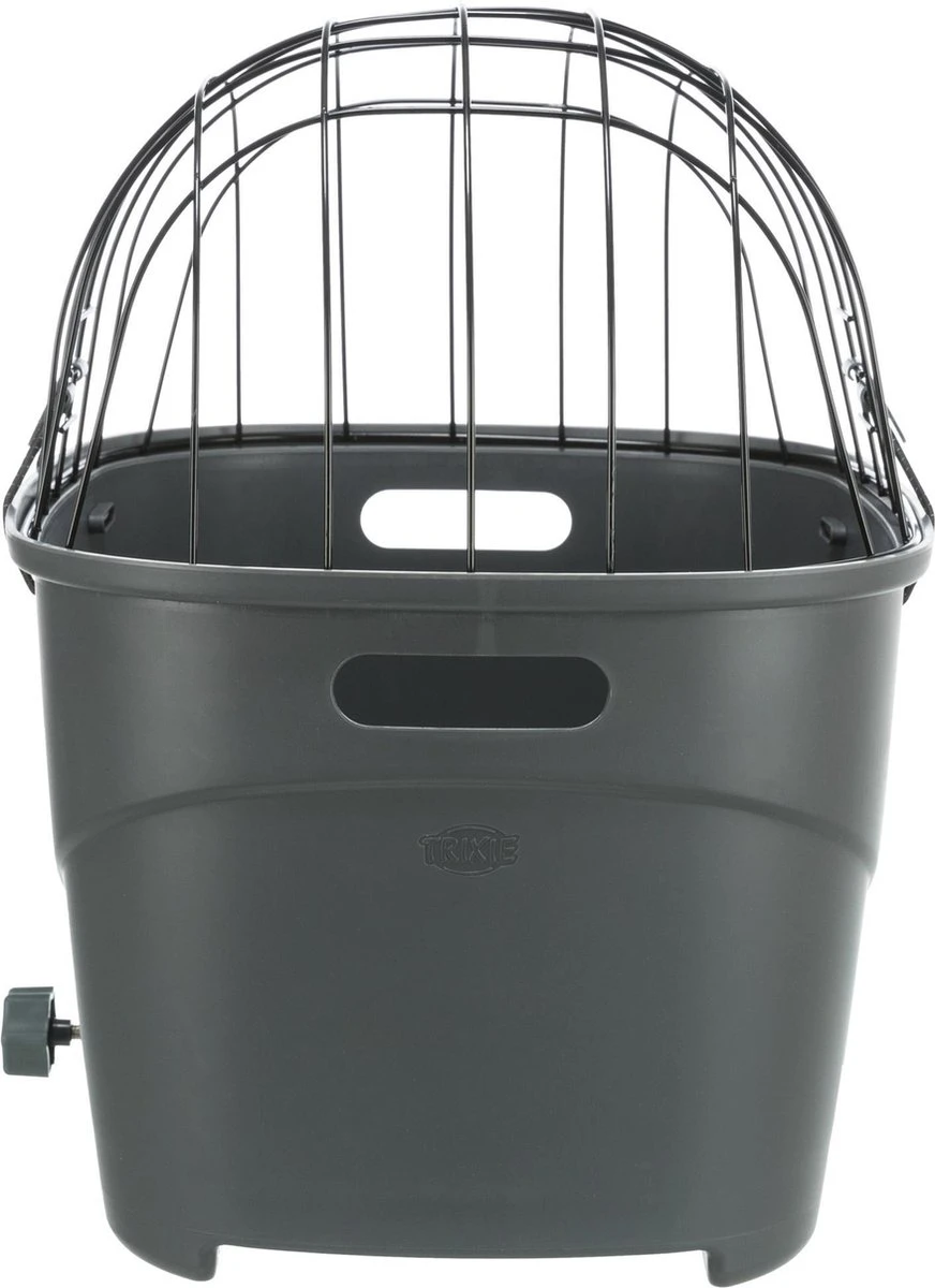 Trixie Fietsmand Voor Bagagedrager Met Draadkoepel Kunststof Grijs (46X36X47 CM) 6 Trixie Fietsmand Voor Bagagedrager Met Draadkoepel Kunststof Grijs (46X36X47 CM) - Afbeelding 6