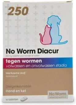 No Worm Diacur 500 Ontworming Hond En Kat 10 Tabletten -Dieren Product Winkel 874x1200 5