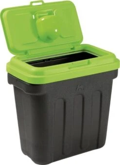 Maelson Dry Box - Voedselcontainer Zwart Groen Met Bijgeleverd Schepje - Bewaarbox In 4 Maten Van 7,5 Kg Tot 20 Kg - Maelson Dry Box 3 Zonder Schepje -Dieren Product Winkel 877x1200 5