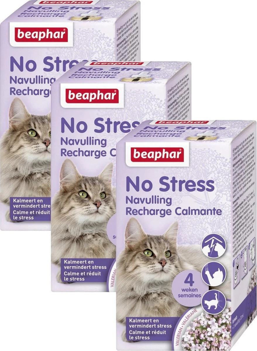 Beaphar No Stress Navulling Kat - Anti Stressmiddel - 3 X 30 Ml 2 Beaphar No Stress Navulling Kat - Anti Stressmiddel - 3 X 30 Ml - Afbeelding 2