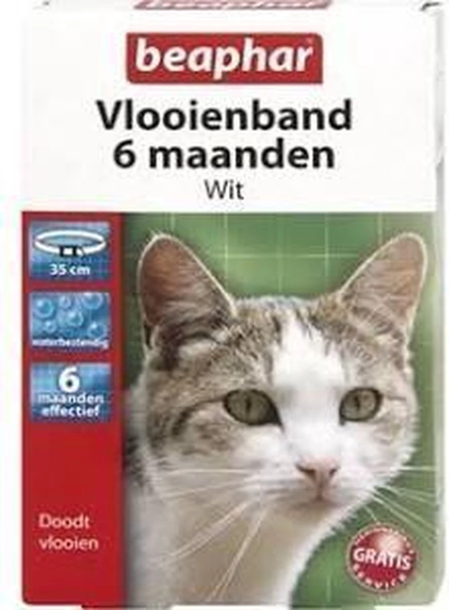 Beaphar Vlooienband - Wit - 1 Stuk 7 Beaphar Vlooienband - Wit - 1 Stuk - Afbeelding 7