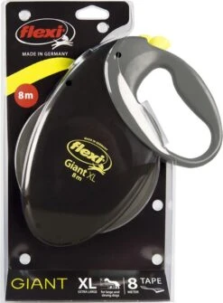 Flexi Giant Tape - Hondenriem - Zwart/Geel - XL - 8 M - (<50 Kg) 24 Flexi Giant Tape - Hondenriem - Zwart/Geel - XL - 8 M - (<50 Kg) -Dieren Product Winkel 886x1200